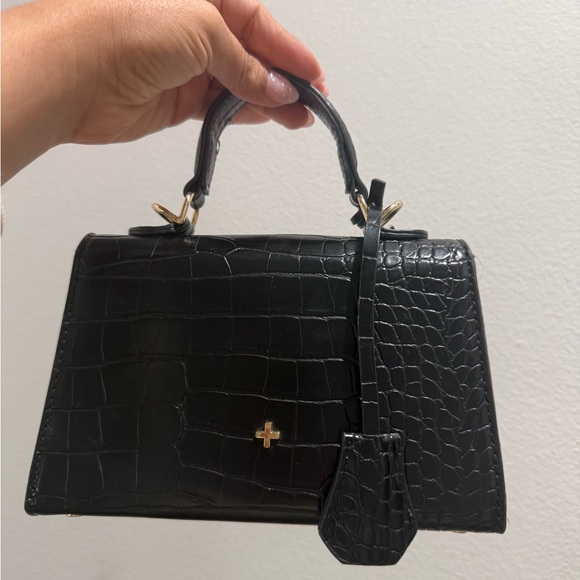 Princess Polly Black Croc Mini Bag - Picture 3 of 3
